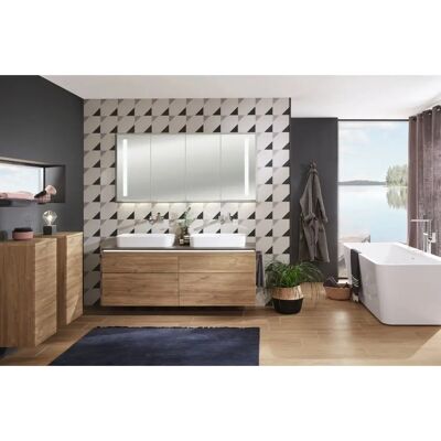 Sanipa Reflection Aluminium-Wandeinbau-Spiegelschrank WILMA 165 - Spiegelschrank Sanipa Reflection Aluminium-Wandeinbau-Spiegelschrank WILMA 165 - Spiegelschrank