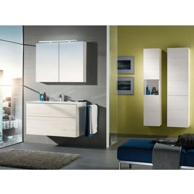 Sanipa 3way Hochschrank - Eiche-Kansas, 2 Türen, Offenes Fach Sanipa 3way Hochschrank - Eiche-Kansas, 2 Türen, Offenes Fach