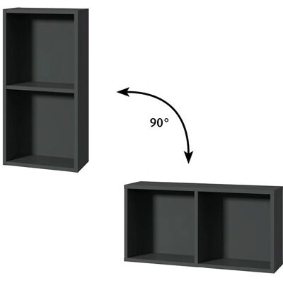 Sanipa CU11122 Modularer Stauraum - Anthrazit-Matt Sanipa CU11122 Modularer Stauraum - Anthrazit-Matt