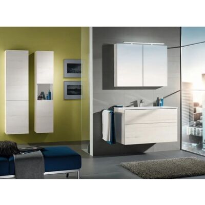 Sanipa 3way Hochschrank - Eiche-Nordic, 2 Türen & Offenes Fach Sanipa 3way Hochschrank - Eiche-Nordic, 2 Türen & Offenes Fach