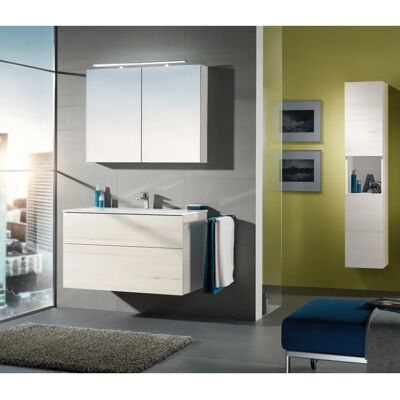 Sanipa 3way Hochschrank - 2 Türen, offenes Fach, Weiß-Soft Sanipa 3way Hochschrank - 2 Türen, offenes Fach, Weiß-Soft
