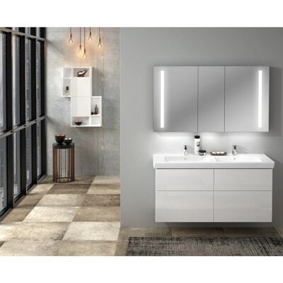 Sanipa 3way Waschtischunterbau für Villeroy & Boch Subway 2.0 130 cm - Sandgrau-Matt - Waschtisch-Unterschrank Sanipa 3way Waschtischunterbau für Villeroy & Boch Subway 2.0 130 cm - Sandgrau-Matt - Waschtisch-Unterschrank