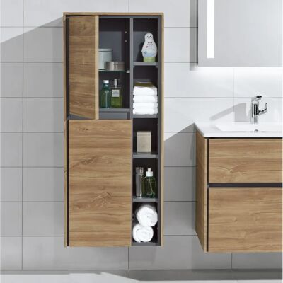 Sanipa Twiga Stauraumschrank - 52,5cm, 2 Türen, links scharnierend Sanipa Twiga Stauraumschrank - 52,5cm, 2 Türen, links scharnierend