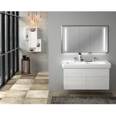 Sanipa Pro A 130cm Wandmontierter Unterschrank - Weiß-Soft, 4 Schubladen Sanipa Pro A 130cm Wandmontierter Unterschrank - Weiß-Soft, 4 Schubladen