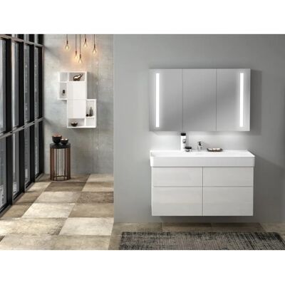 Sanipa Weiß-Soft 3way Waschtischunterbau - Für Laufen VAL Keramik-Waschtisch Sanipa Weiß-Soft 3way Waschtischunterbau - Für Laufen VAL Keramik-Waschtisch