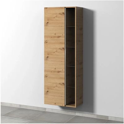 Sanipa 3way Stauraumschrank - 60cm, Eiche Natural-Touch, 1 Tür, Offenes Fach Sanipa 3way Stauraumschrank - 60cm, Eiche Natural-Touch, 1 Tür, Offenes Fach
