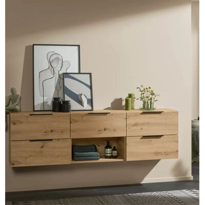 Sanipa 4balance Badschrank - Eiche Natural-Touch - 80cm Sanipa 4balance Badschrank - Eiche Natural-Touch - 80cm