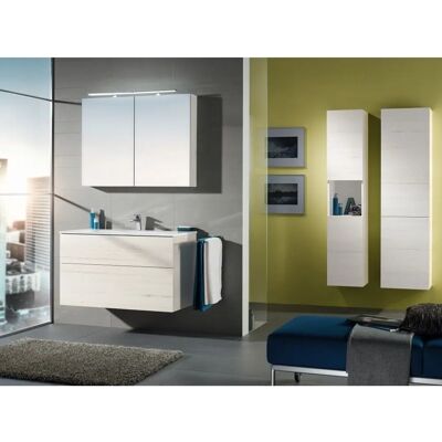Sanipa Eiche Natural-Touch Stauraumschrank - 45cm - Tür rechts - Wäschekorb Sanipa Eiche Natural-Touch Stauraumschrank - 45cm - Tür rechts - Wäschekorb