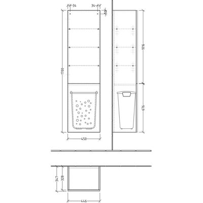 Sanipa - SP1851B - 3-way storage cabinet Sanipa - SP1851B - 3-way storage cabinet