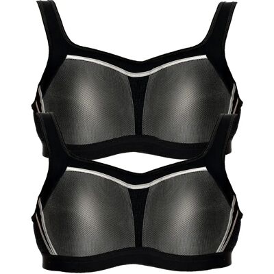 VIANIA 2er Pack Sport-BH - Starker Halt, Nahtlos, Feuchtigkeitsregulierung VIANIA 2er Pack Sport-BH - Starker Halt, Nahtlos, Feuchtigkeitsregulierung