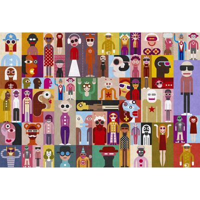LIVING WALLS Walls by Patel Come As You Are 2 Papier Peint - Beige & Bleu - Publicité LIVING WALLS Walls by Patel Come As You Are 2 Papier Peint - Beige & Bleu - Publicité