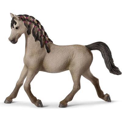 Figura de égua árabe cinza da Schleich - Brinquedo colecionável para crianças Figura de égua árabe cinza da Schleich - Brinquedo colecionável para crianças