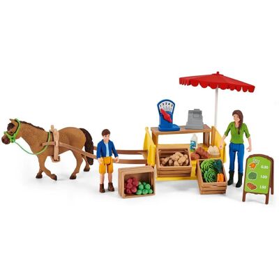 Schleich Značka Sunny Day Mobilní farmářský stánek - Sada na hraní Schleich Značka Sunny Day Mobilní farmářský stánek - Sada na hraní