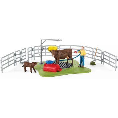 Ensemble de lavage de vaches Farm World de Schleich - Jouet Ensemble de lavage de vaches Farm World de Schleich - Jouet