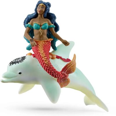 Schleich Isabelle på Delfin - Model, Farverig Legetøjsfigur for Børn 5-12 Schleich Isabelle på Delfin - Model, Farverig Legetøjsfigur for Børn 5-12