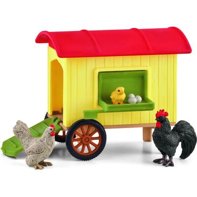 Schleich Galpão de Galinhas Móvel - Conjunto de Brinquedos Schleich Galpão de Galinhas Móvel - Conjunto de Brinquedos