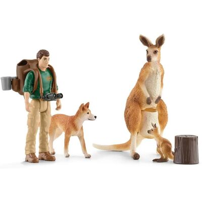 Schleich 42623 - Conjunto de Figuras de Coleção Aventura no Outback - Conjunto de Figuras de Coleção Schleich 42623 - Conjunto de Figuras de Coleção Aventura no Outback - Conjunto de Figuras de Coleção