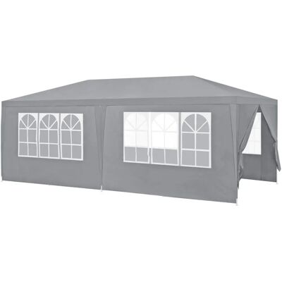 casa.pro Gartenzelt 600x300x255cm Stahlrahmen - Faltbar - Dunkelgrau casa.pro Gartenzelt 600x300x255cm Stahlrahmen - Faltbar - Dunkelgrau