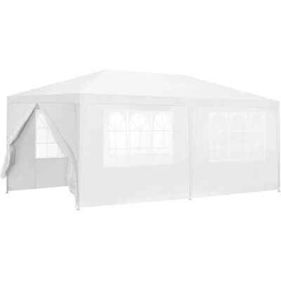 Casa.pro Gartenzelt 600x300x255cm Stahlrahmen Weiß - Garten Eventzelt Casa.pro Gartenzelt 600x300x255cm Stahlrahmen Weiß - Garten Eventzelt