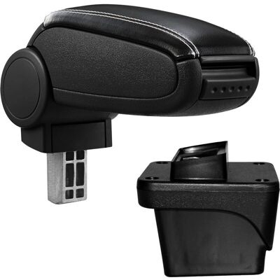 pro.tec Mittelarmlehne für Volkswagen Polo VI - Schwarz mit weißen Nähten pro.tec Mittelarmlehne für Volkswagen Polo VI - Schwarz mit weißen Nähten