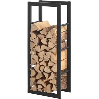 Étagère à Bois ML-Design 40x100x25 cm Noir - Support pour Bois de Chauffage - Publicité Étagère à Bois ML-Design 40x100x25 cm Noir - Support pour Bois de Chauffage - Publicité