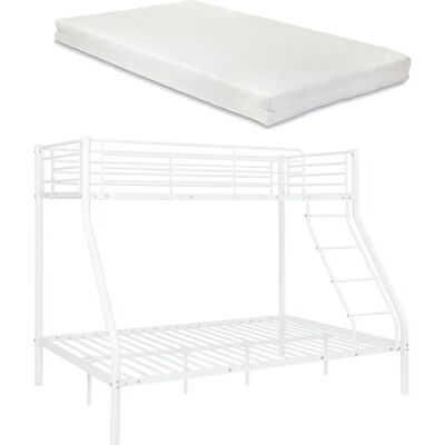 neu.haus Litera en métal avec matelas en mousse - 210x147,5x168 cm - Barrière de sécurité - Publicité neu.haus Litera en métal avec matelas en mousse - 210x147,5x168 cm - Barrière de sécurité - Publicité