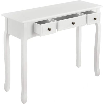 en.casa Table console vintage avec 3 tiroirs - Publicité en.casa Table console vintage avec 3 tiroirs - Publicité
