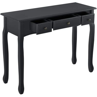 en.casa Table Console Vintage avec 3 tiroirs - 78x100x35cm - Publicité en.casa Table Console Vintage avec 3 tiroirs - 78x100x35cm - Publicité