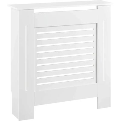 en.casa Cubierta de radiador - 112x19x82cm - Estilo vintage moderno - Blanco - Cubierta de radiador en.casa Cubierta de radiador - 112x19x82cm - Estilo vintage moderno - Blanco - Cubierta de radiador