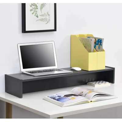 en.casa Monitorständer - 100 x 27 x 15 cm - Dunkelgrau - Monitor, Laptop, TV Halterung en.casa Monitorständer - 100 x 27 x 15 cm - Dunkelgrau - Monitor, Laptop, TV Halterung