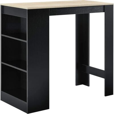 En.Casa Eleganter Bistro Bar Tisch mit Regalen - 110x50x103 cm En.Casa Eleganter Bistro Bar Tisch mit Regalen - 110x50x103 cm