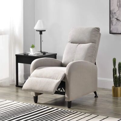 en.casa Fauteuil Relax Ajustable - Siège inclinable en polyester - Publicité en.casa Fauteuil Relax Ajustable - Siège inclinable en polyester - Publicité