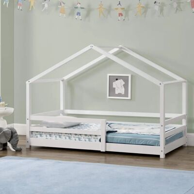 en.casa Lit enfant avec barrières de sécurité - Mobilier pour enfants - Publicité en.casa Lit enfant avec barrières de sécurité - Mobilier pour enfants - Publicité