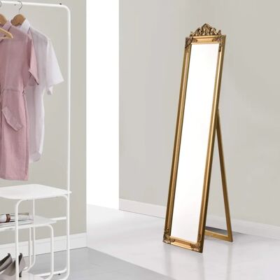 EN.CASA Miroir Baroque en Eucalyptus - Miroir en Pied - Publicité EN.CASA Miroir Baroque en Eucalyptus - Miroir en Pied - Publicité