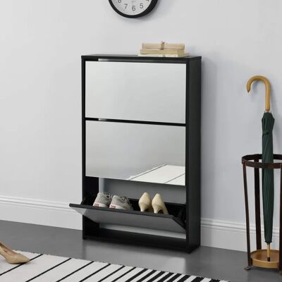 en.casa Vogar Schuhschrank - Platzsparend, Modern, Für 9 Paare en.casa Vogar Schuhschrank - Platzsparend, Modern, Für 9 Paare