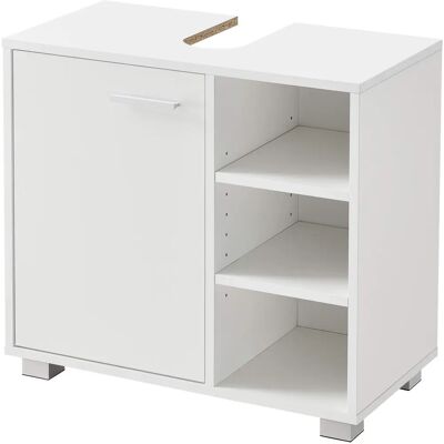 en.casa Badezimmer Unterschrank - 56x60x31 cm - Weiß - Platzsparende Möbel en.casa Badezimmer Unterschrank - 56x60x31 cm - Weiß - Platzsparende Möbel