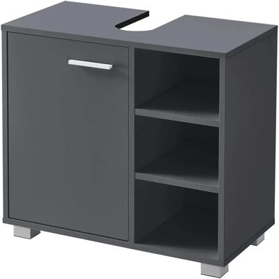 de la casa Badezimmer Schrank - 56x60x31 cm - Dunkelgrau de la casa Badezimmer Schrank - 56x60x31 cm - Dunkelgrau
