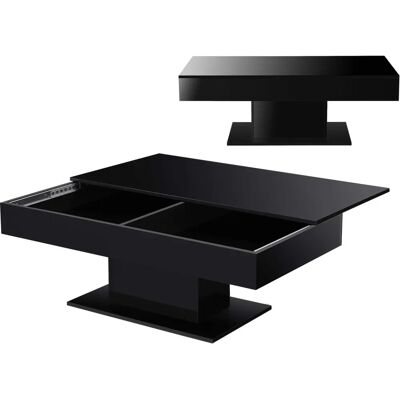fr.casa Table basse Lünen - Plateau coulissant - Noir brillant - Publicité fr.casa Table basse Lünen - Plateau coulissant - Noir brillant - Publicité