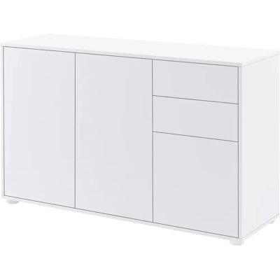 en.casa Hochglanz Weiß Sideboard 74x117x36cm - Aufbewahrungsschrank en.casa Hochglanz Weiß Sideboard 74x117x36cm - Aufbewahrungsschrank