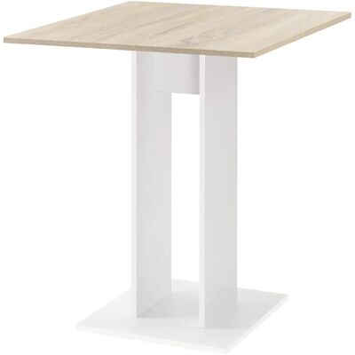 en.casa Lindesnes - Table à manger carrée - Petit espace - Blanc - Publicité en.casa Lindesnes - Table à manger carrée - Petit espace - Blanc - Publicité