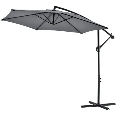 Parasol de jardin avec poteau latéral - Inclinaison réglable - Imperméable - 270cm - Publicité Parasol de jardin avec poteau latéral - Inclinaison réglable - Imperméable - 270cm - Publicité