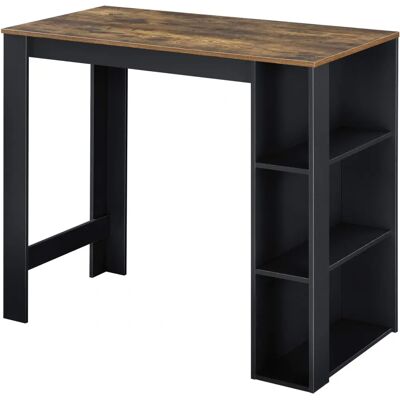 en.casa Table de Bar Danderyd - Élégante avec 3 Étagères - 120x60x105,5cm - Publicité en.casa Table de Bar Danderyd - Élégante avec 3 Étagères - 120x60x105,5cm - Publicité