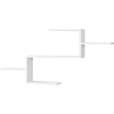 en.casa Étagère Murale 104x14.5x49.5cm Design Moderne Blanc en.casa Étagère Murale 104x14.5x49.5cm Design Moderne Blanc
