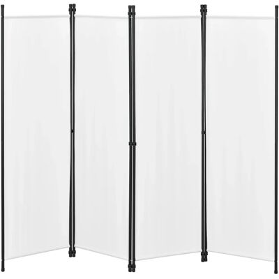 ben.casa 171x200cm Diviseur en 4 Panneaux Blanc - Publicité ben.casa 171x200cm Diviseur en 4 Panneaux Blanc - Publicité