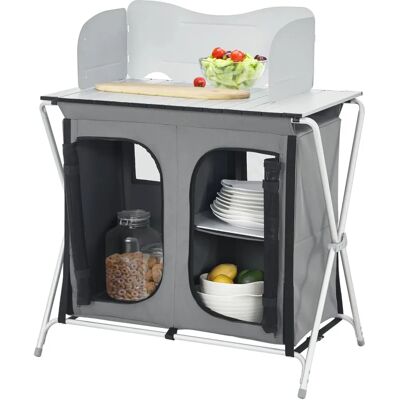 en.casa Armoire de Camping Tullinge - Gris Foncé - Mobilier de Camping - Publicité en.casa Armoire de Camping Tullinge - Gris Foncé - Mobilier de Camping - Publicité
