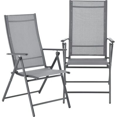 En.Casa Set de Chaises de Jardin Kalamata - Réglable - Mobilier d'Extérieur - Publicité En.Casa Set de Chaises de Jardin Kalamata - Réglable - Mobilier d'Extérieur - Publicité