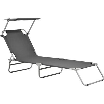 Casa.pro Chaise Longue Pliable avec Tetto Argozelo - Publicité Casa.pro Chaise Longue Pliable avec Tetto Argozelo - Publicité