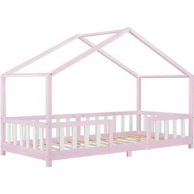 en.casa Kinderhausbett aus Kiefer - 207x96x138cm - Sicherheitsgitter en.casa Kinderhausbett aus Kiefer - 207x96x138cm - Sicherheitsgitter