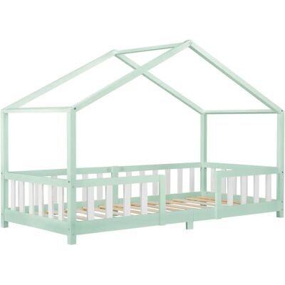 en.casa Lit pour enfants en pin 207x97x138 cm - Publicité en.casa Lit pour enfants en pin 207x97x138 cm - Publicité