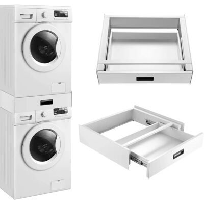 en.casa Cadre universel pour lave-linge et sèche-linge - Design empilable et gain de place en.casa Cadre universel pour lave-linge et sèche-linge - Design empilable et gain de place